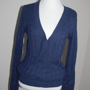 AE navy vneck layering sweater, Large (American Eagle, NWT)